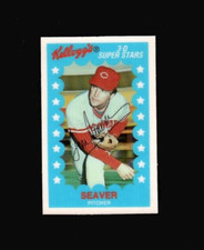 1982 Kellogg's #8 TOM SEAVER Reds NO CRACKS Kelloggs NRMT