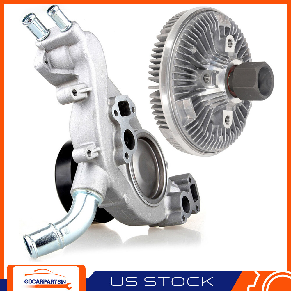 Water Pump & Electric Fan Clutch for 99-06 Chevy Silverado 1500 2500 4.8  5.3 6.0