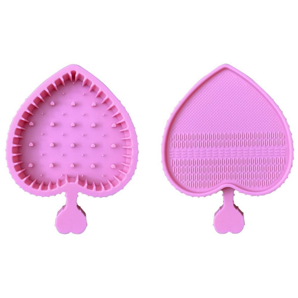 Silicone Cosmetic Brush Cleaning Mat Powder Puff Cleaning Washing Pad