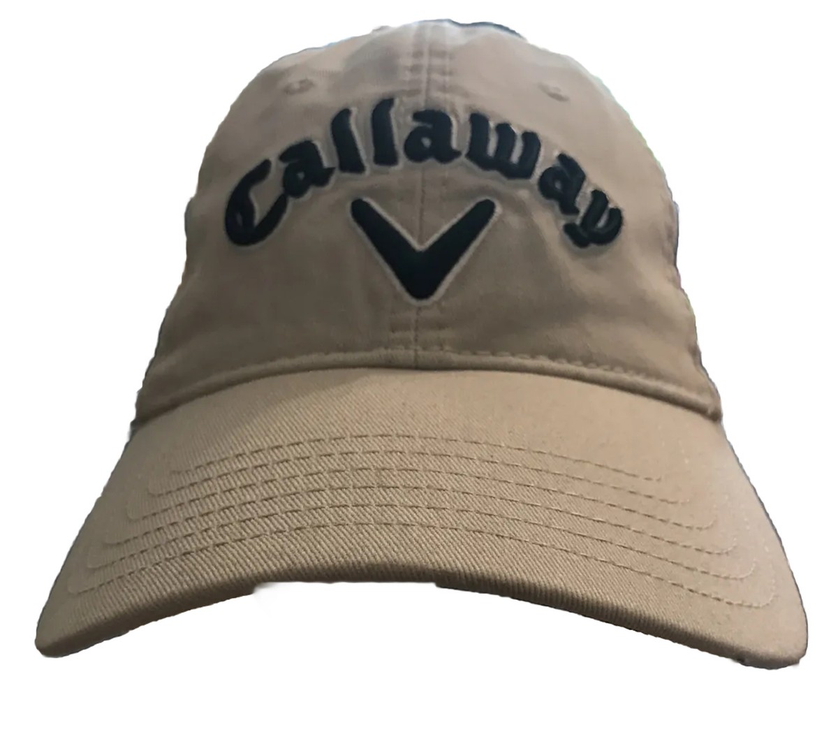 Callaway khaki Light Tan Cap Golfing Hat Soft Adjustable CA