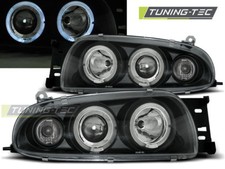 FARO PROIETTORE PER FORD FIESTA MK4 10.95-08.99 ANGEL EYES NERO