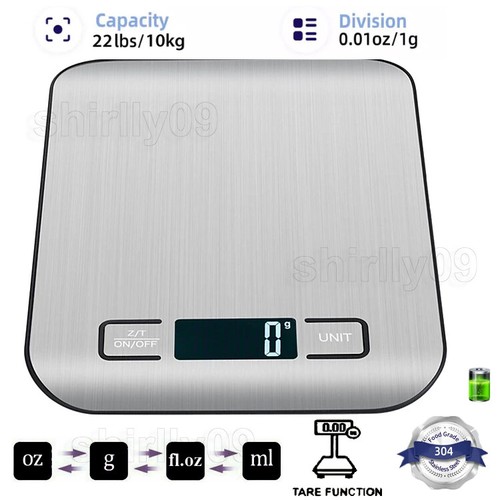 Bilancia digitale da cucina bilancia digitale bilancia domestica bilancia per lettere bilancia da cucina 10 kg/1 g - Foto 2 di 13