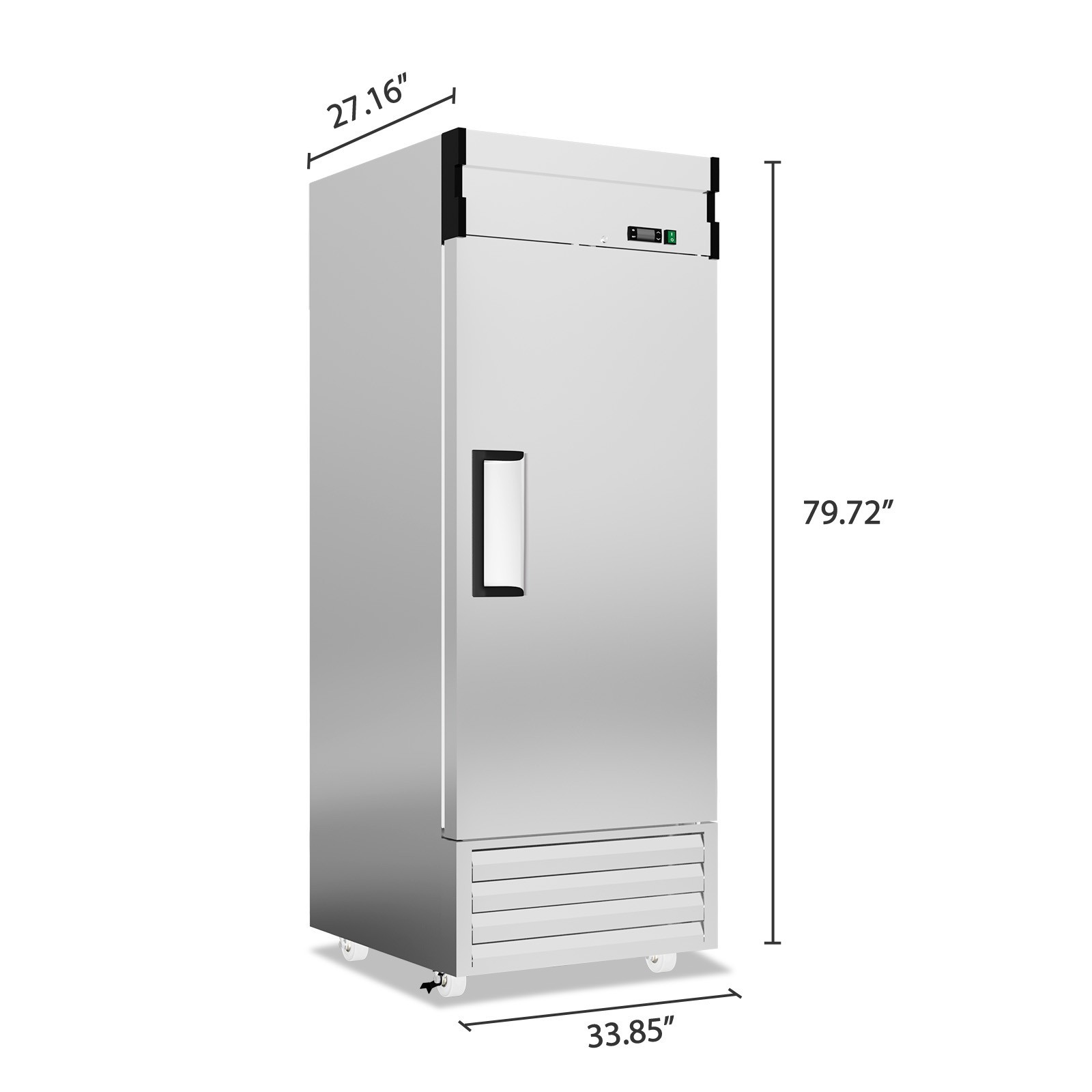 NEW Commercial 1 Door Merchandiser Reach In Stainless Steel Freezer 23 Cu.Ft