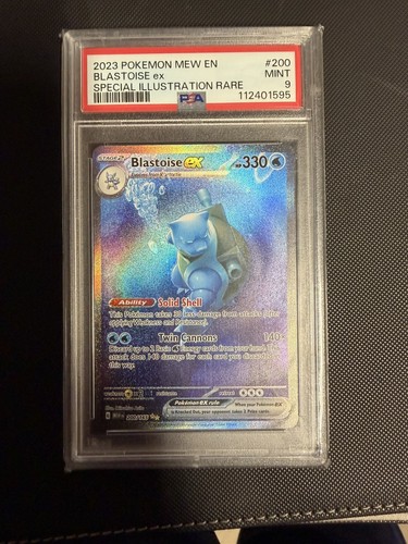 Pokemon 2023 Blastoise ex SV 151 Special Illustration Rare Holo 200/165 PSA 9