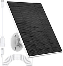 Solar Panel for Eufy Camera, 5W Monocrystalline Charger with 9.8ft Cable