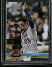 2021 Stadium Club Chrome #74b Javier Baez 1991 Design Variation