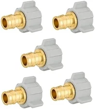 PEX-A expansion brass fittings 1/2" 5-pack