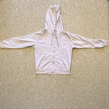 Calvin Klein Performance Women's Pink Full Zip Fleece Hoodie Logo Pockets S