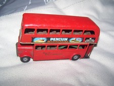 Vintage Tri-ang 60M Push and Go Double Decker Bus tinplate unboxed