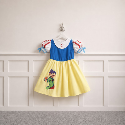 AV094 | Vintage 80er Jahre Schneewittchen Dopey Kleid | 4 Jahre