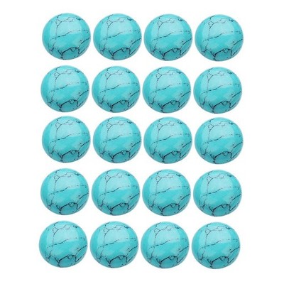 20 Stück Blau Türkis 8mm Edelstein Flatback Cabochons Für Schmuckherstellung