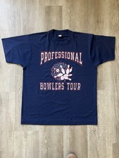 Vintage Professional Bowlers Tour Navy Blue T Shirt Sz. XL 22.5x28 Made In USA
