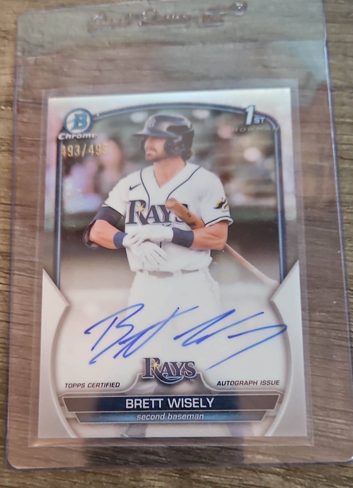 2023 Bowman Chrome - Prospect Auto Brett Wisely #CPA-BW Refractor /499 (AU)