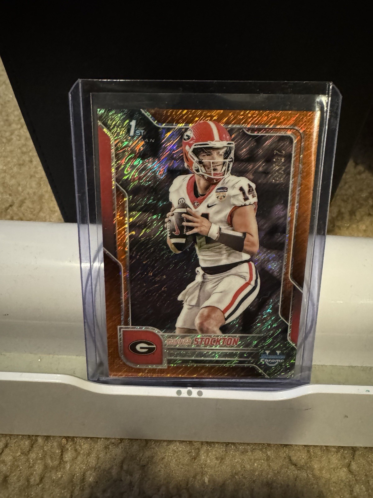 Gunner Stockton 2025 Bowman U 131 Chrome 1st Orange Refractor 25/25 Shimmer Sp