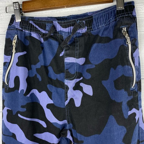 Phat Farm Stretch Size XL 18 Boys Kids Blue Camo Jogger Moto Pants - Picture 3 of 11