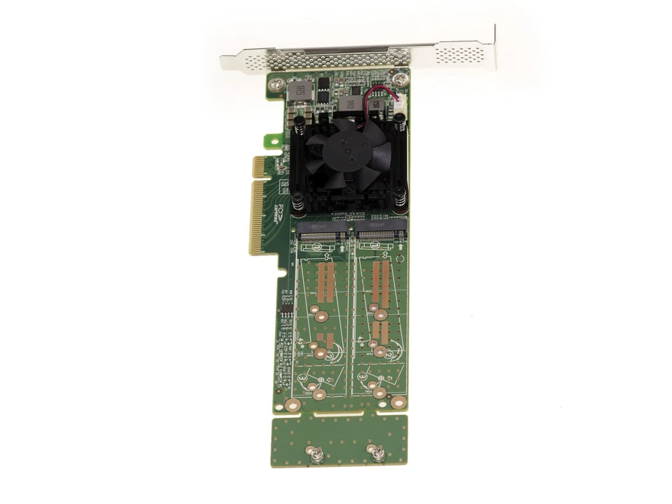 Controller Card Pcie 3.0 8x for 2 SSD M.2 Nvme M Key (M2 Ngff ) . Plx Pex 8747 - Image 2 of 3