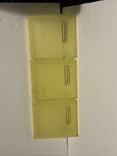 NES Nintendo Plastic Yellow Game Cartridge Case Hard Clamshell Lot Of 3