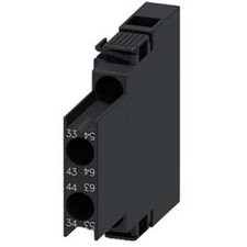 1pk SIEMENS 3RH29211DA20 Auxiliary Contacts Block 2NO 10A Side Mount Screw