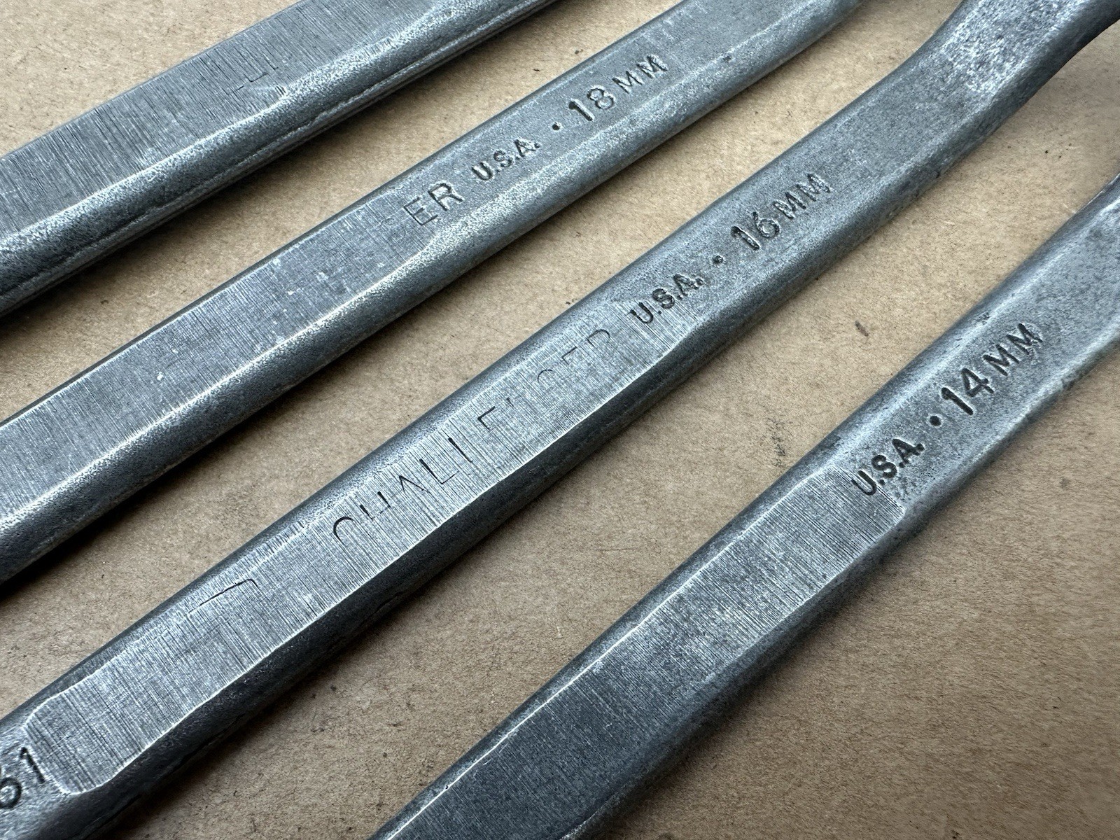 4pc PROTO CHALLENGER TOOLs METRIC OFFSET BOX END WRENCH Set 12 Pt USA 14-20 22mm