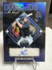 2025 Leaf Metal - Diamond in the Rough Ryan Waldschmidt Auto Blue Prismatic /25