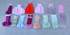 Bundle of 14 Hand Knitted Croshet Barbie / Sindy Dresses Clothes