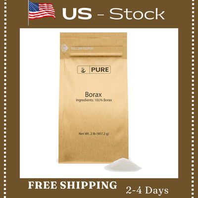Borax Powder (2 Lb) Sodium Borate, Multipurpose Cleaning Agent, Ideal Slime Ingr