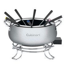Cuisinart Electric Fondue Set,3-Quart, Nonstick Interior, Stainless Steel, NEW