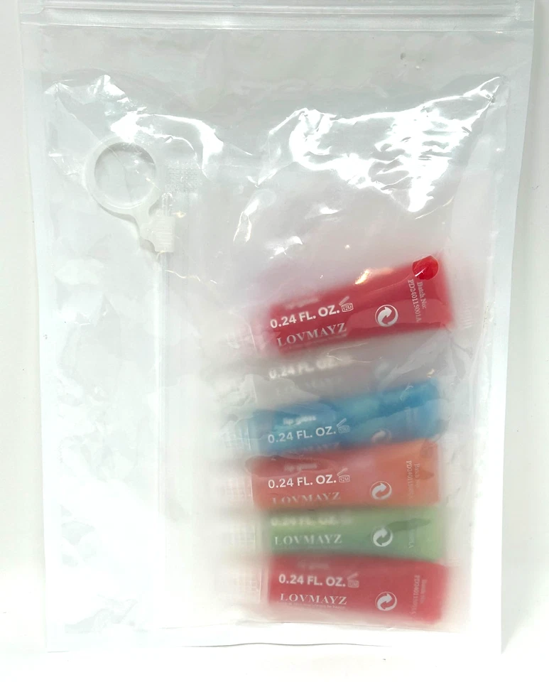 (6 Pack) LOVMAYZ Assorted Glitter Lip Gloss, 0.24 fl oz Each - Image 2 of 2