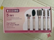 Mescomb 5-in-1 Hair Dryer Brush Set with High-Speed Brushless Motor, Diffuser