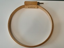 Marie Products 10 Inch Wooden Embroidery Hoop Round Needlework Frame