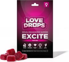 Love Drops Excite For Her Sexual Enhancement Gummies - Cherry Flavor
