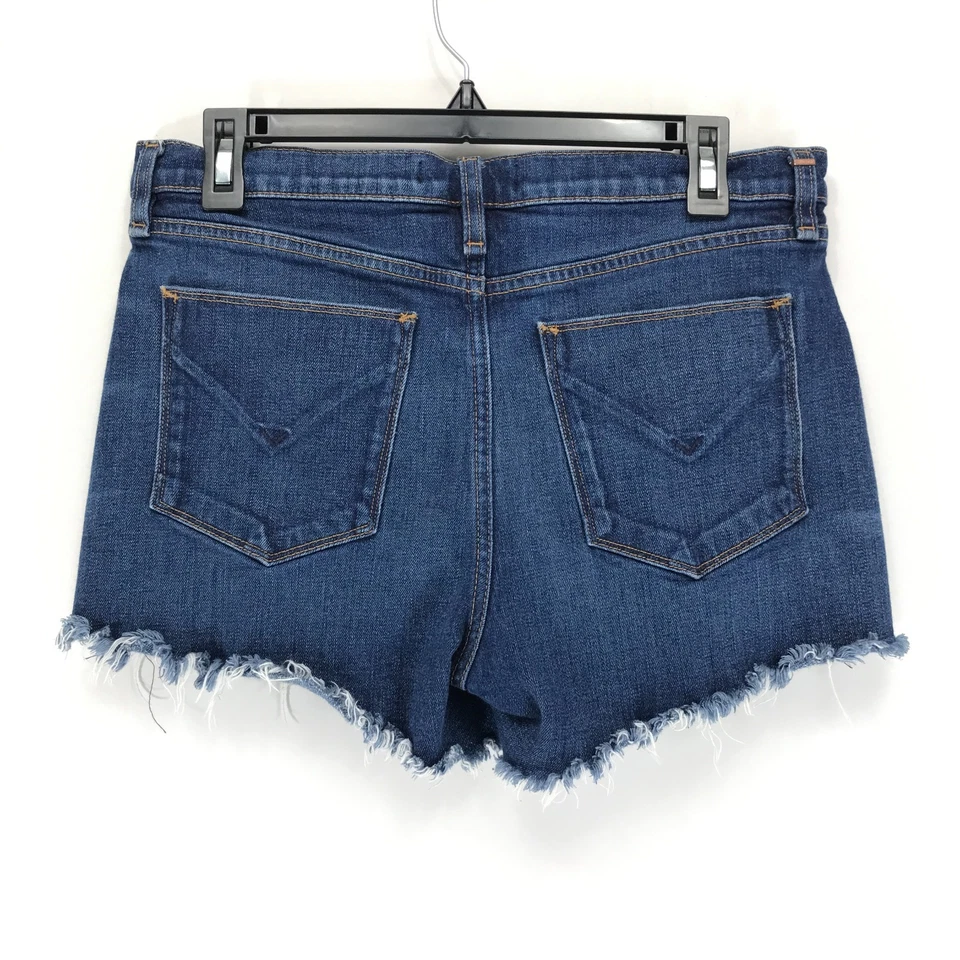 Pantalones de mezclilla Hudson Jeans Gemma cortos para mujer talla 29 corte dobladillo crudo elástico verano Foto 2 de 4