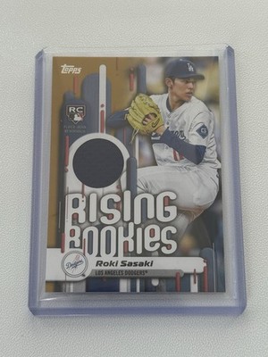 2025 Topps Update Rising Rookies Relic Gold Roki Sasaki RC #RRR-RS (41/50)