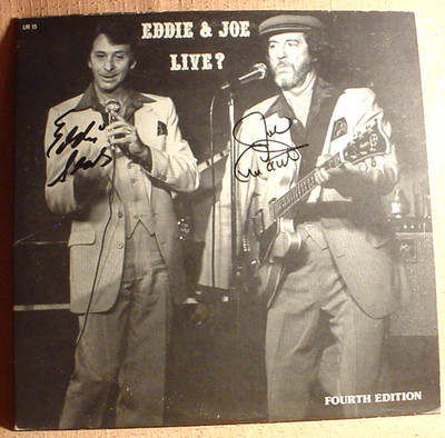 Eddie & Joe Mint/NM Stereo Lp & Autographed Cover - Live? - UR Records 1970