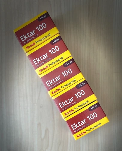 5x Kodak Ektar 100 Color Negative Film (35mm Roll Film, 36 Exposures)