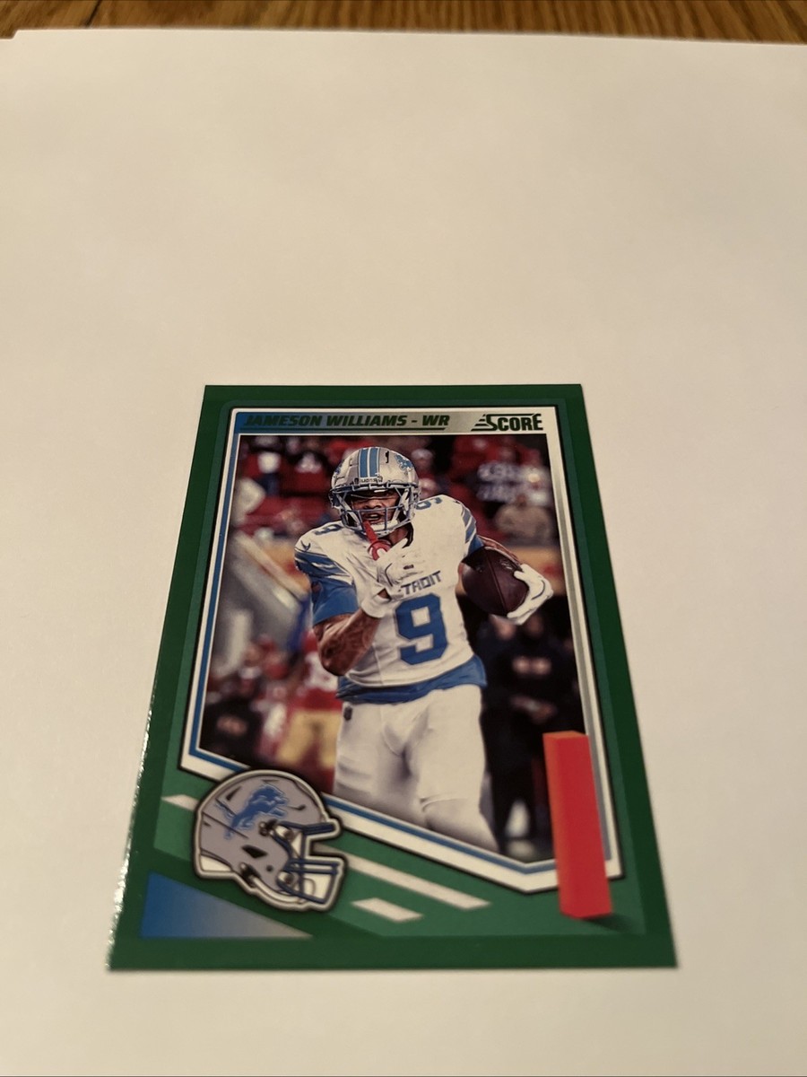 Jameson Williams 2025 Panini Score Detroit Lions Green