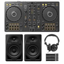 Pioneer DDJ-FLX4 2-Channel Controller with 4" Desk Monitors Promo Pack