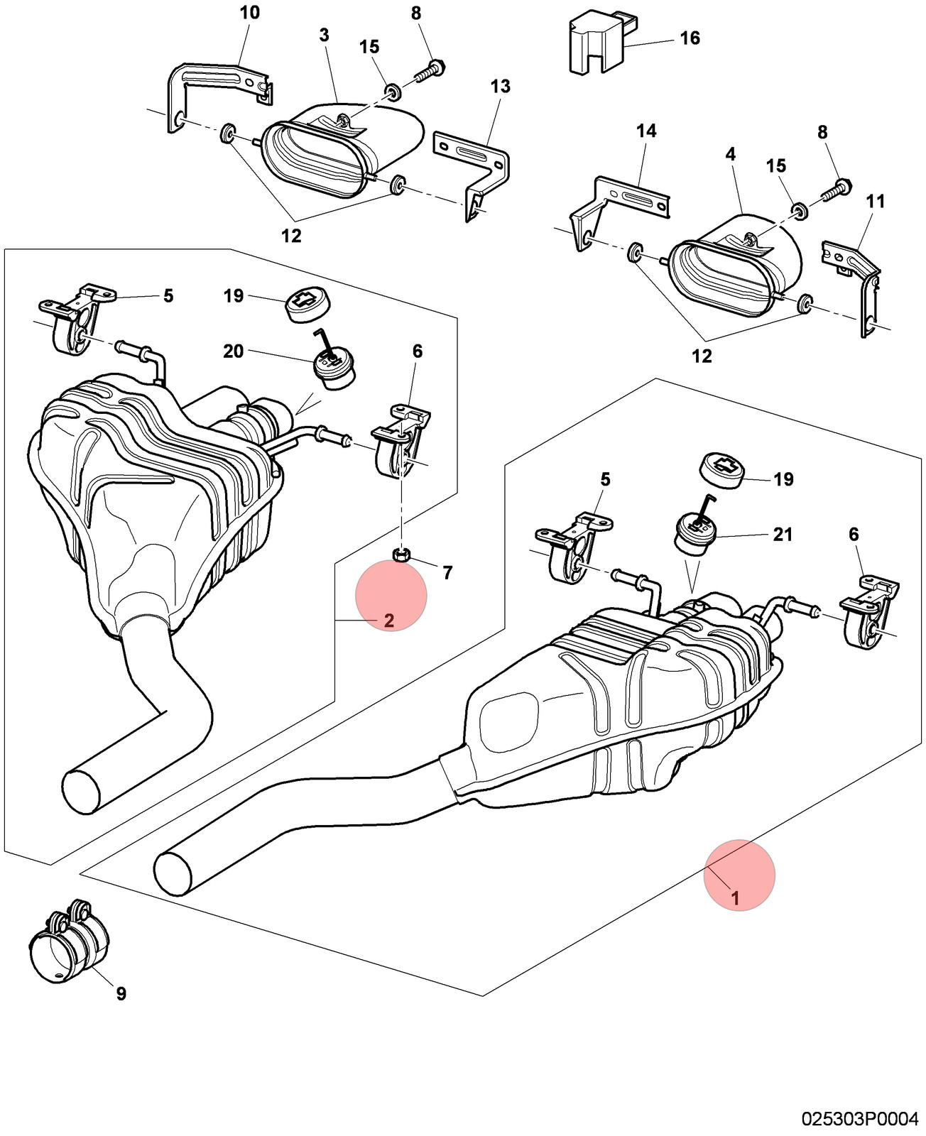 06-13 BENTLEY CONTINENTAL FLYING SPUR REAR LEFT RIGHT EXHAUST MUFFLER SET OEM