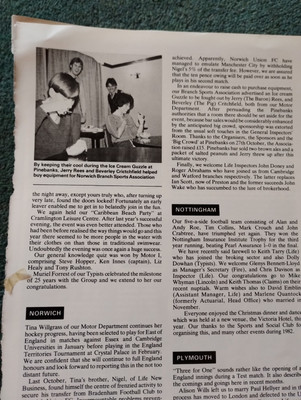 Sk143 Ephemera 1990 Norwich Union Picture jerry Rees Beverley Critchfield 