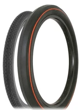 SCHWINN STYLE  BRICK 20X 1.75 S2 & 20X 2.125 S2 FAT SLICK RED LINE BICYCLE TIRES