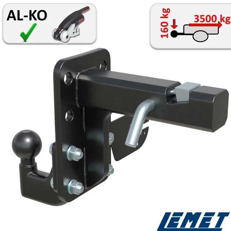 US-Einschub Anhängerkupplung 2-Zoll AHK-Adapter mit Spannkeil für US-Fahrzeuge - Bild 3 von 4