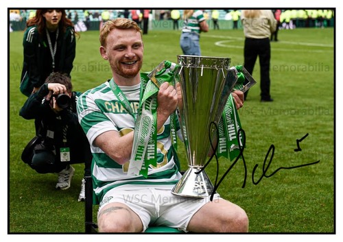 12962. Liam Scales Signed Pictures (A4 Prints) Glasgow Celtic Ireland Aberdeen