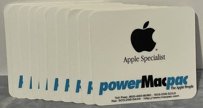 RARE Vintage Apple Mouse Pads Lot 10   PowerMacPac The Apple People Dealer Promo