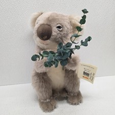 Steiff Koala Bear 665967 Plush w/ Eucalyptus Limited Edition 12" NWT Signed Tag