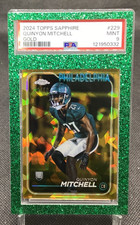 2024 Topps Chrome Sapphire Football #229 Quinyon Mitchell /50 Gold Card Color Ma
