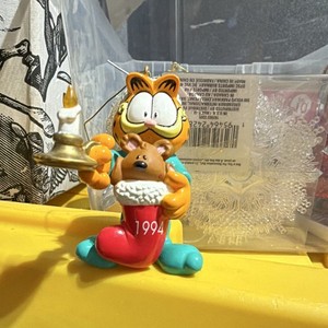 Hallmark Garfield Christmas Hanging Ornament 1994 Vintage