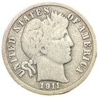 1911-S Barber Dime Better Date San Francisco Mint 90% Silver