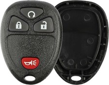 KeylessOption Just the Case Keyless Entry Remote Key Fob Shell Black