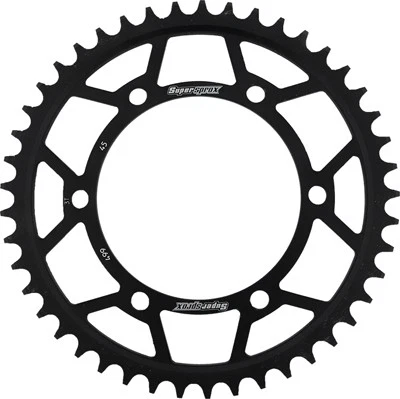 Piñón trasero de acero Supersprox - 45T motocicleta ATV/UTV calle RFE-499-45-BLK Foto 2 de 4