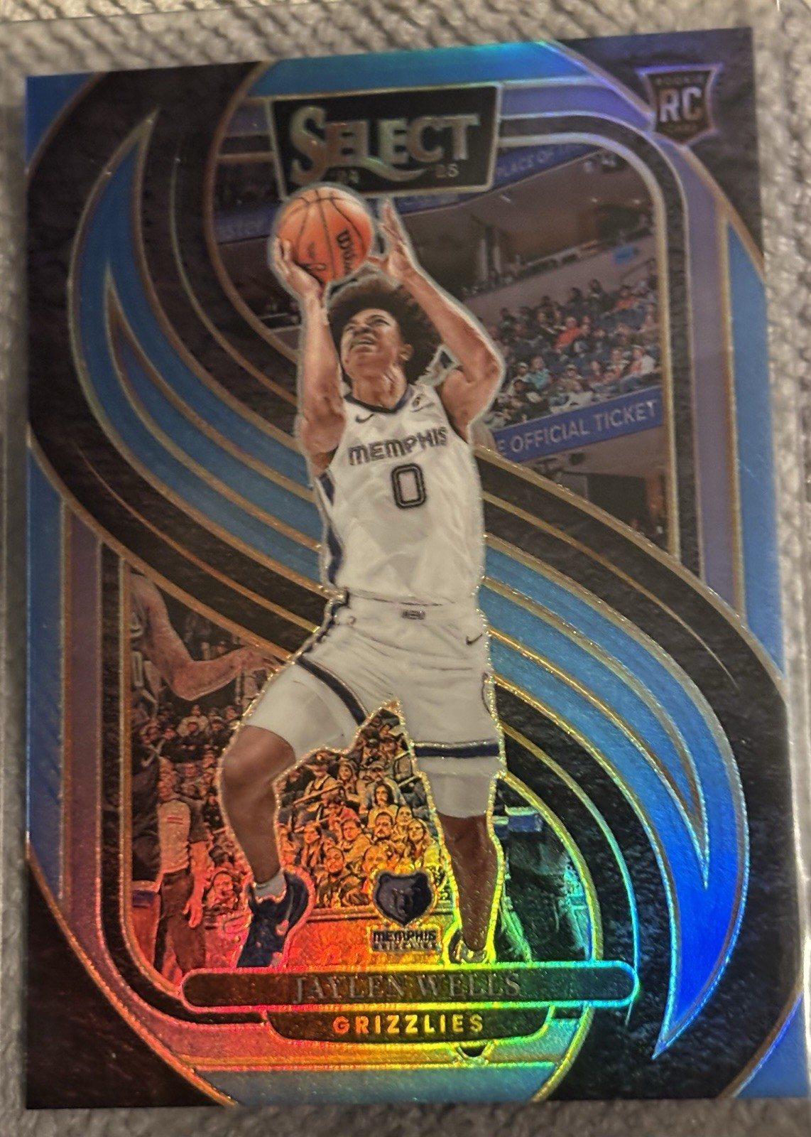 2024-25 Panini Select - Jaylen Wells #/299 - Light Blue Prizm - Premier RC